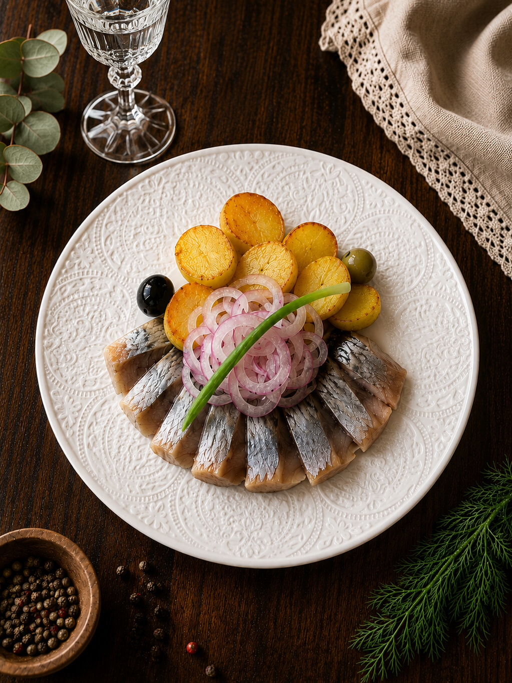Сельдь с картофелем