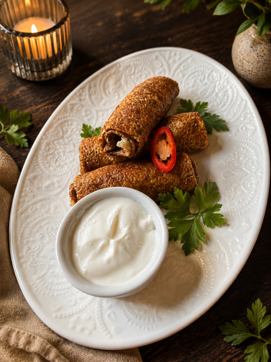 Блины с мясом